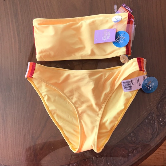 Forever 21 Other - Yellow rainbow forever 21 bikini medium large